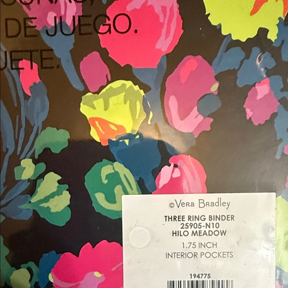 Vera Bradley Colorful Floral Binder
